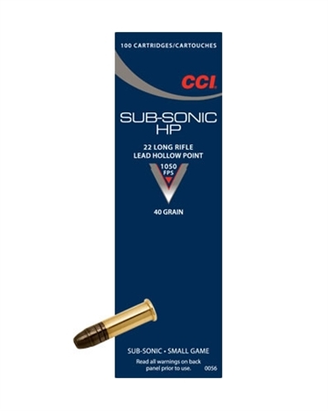 Subsonic CCI 40grs LHP 1
