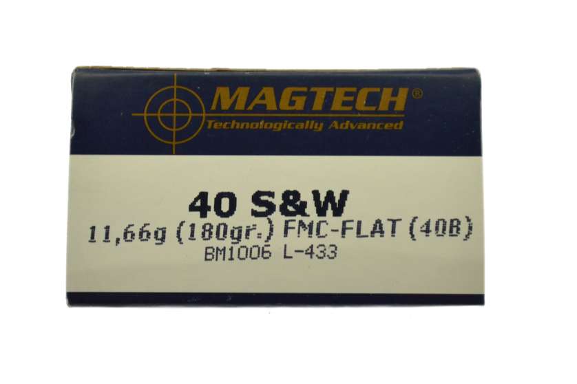 40 S&W Magtech 180gr. FMC-FLAT 1