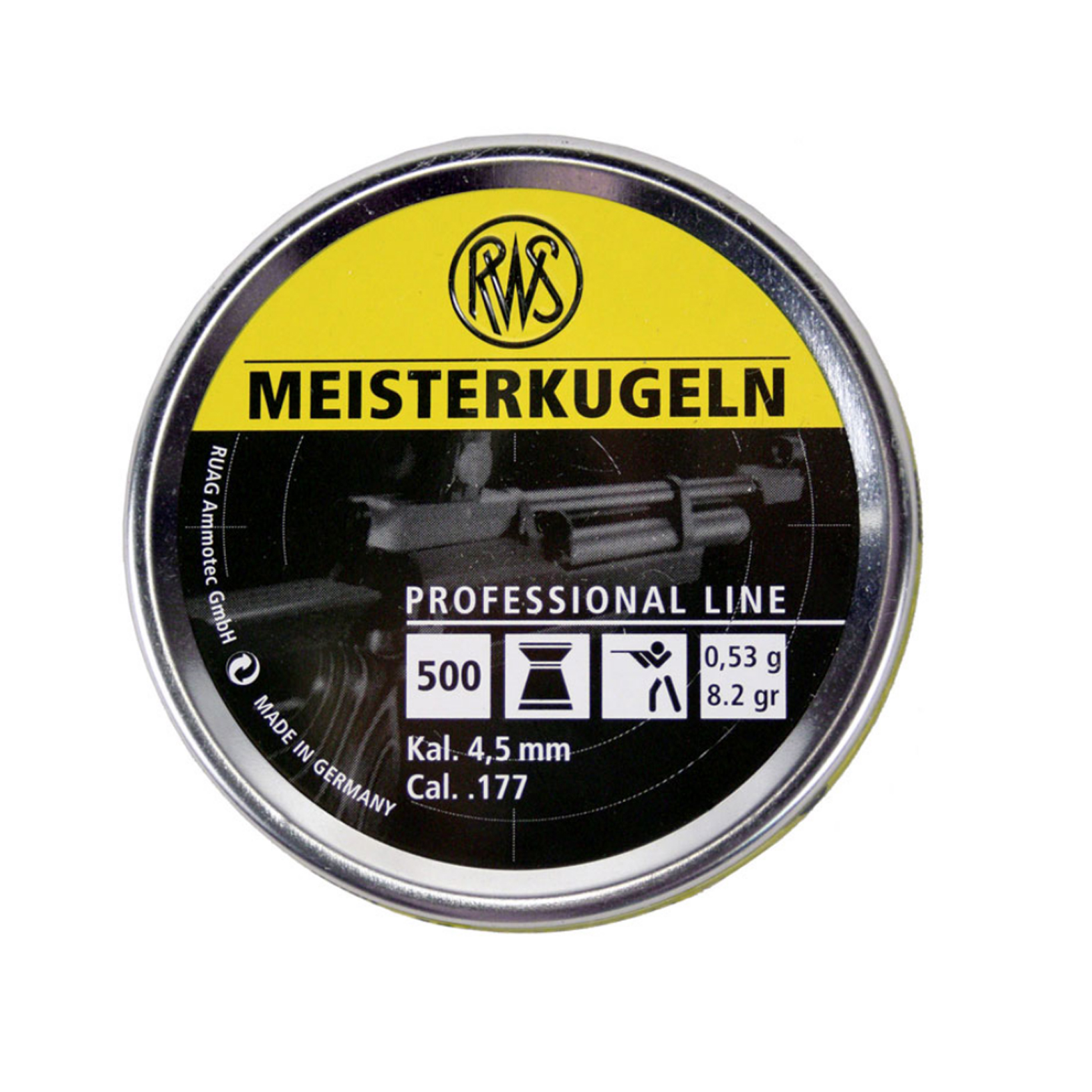 Meisterkugeln Gelb 4.5mmD LG 0.53 1