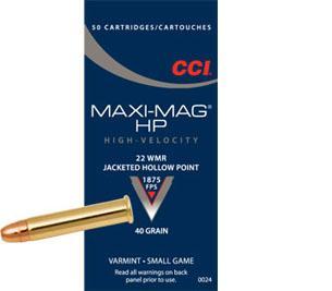 22 WMag. CCI HP Maxi Mag. 40gr.JHP 1